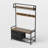 33.1" Wide Hall Tree With 2 Movable Drawers