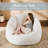 Large Microfiber / Microsuede Compression Shell-Shaped Bean Bag Chair Bean Bag Sofa-981498171