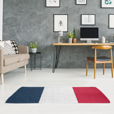 Tapis en poly-rayures de football new england