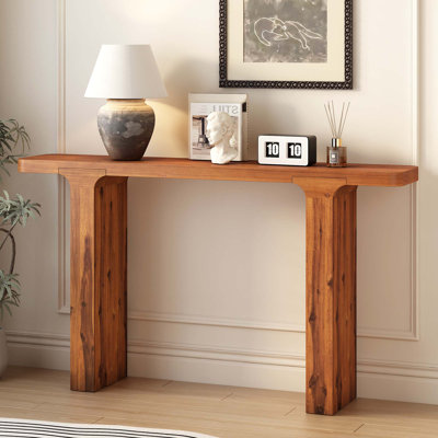 Elegant Acacia Veneer Entryway Table