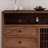 Black Walnut Wood Solid Wood Sideboard