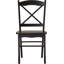 Chaise d'appoint à dossier en croix Castellon-1649172167
