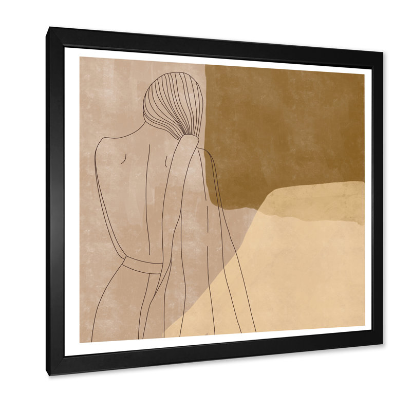 «Minalisme femme», reproduction d'art sur toile moderne et contemporaine, H 16 po x l 16 po x P 1 po