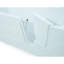 Cabine de baignoire en forme de D sans cadre de l 30 po x H 24 po Lindani-98225077