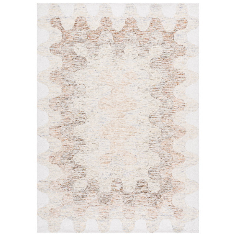 Harvest 706 Hand Tufted 80% Wool; 20% Cotton Geometric Rug, Rectangle 5' x 8'