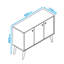 Sebuh 90cm Sideboard