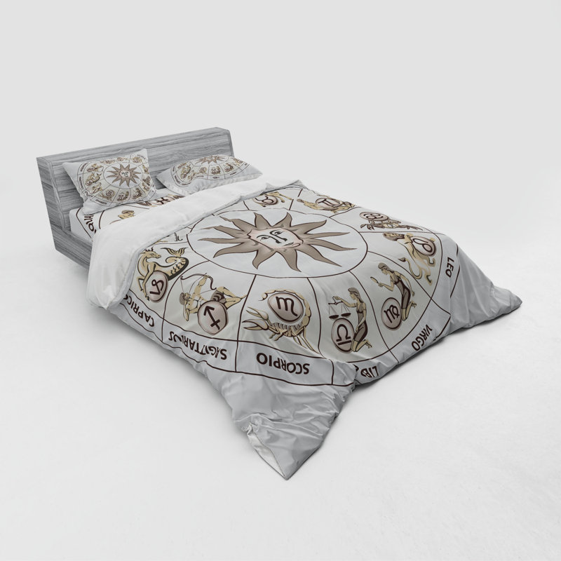 Ensemble de housse de couette astrologie, Housse de couette grand + 3 pièces supplémentair