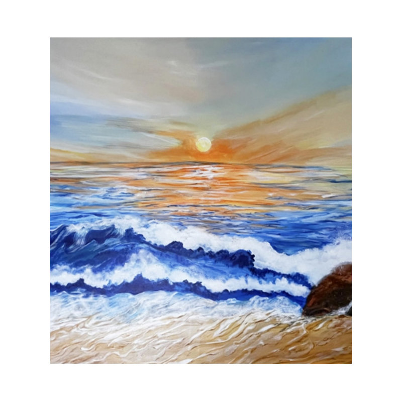 L'océan d'extase | Acrylique sur toile | Par Rashmeet Kaur