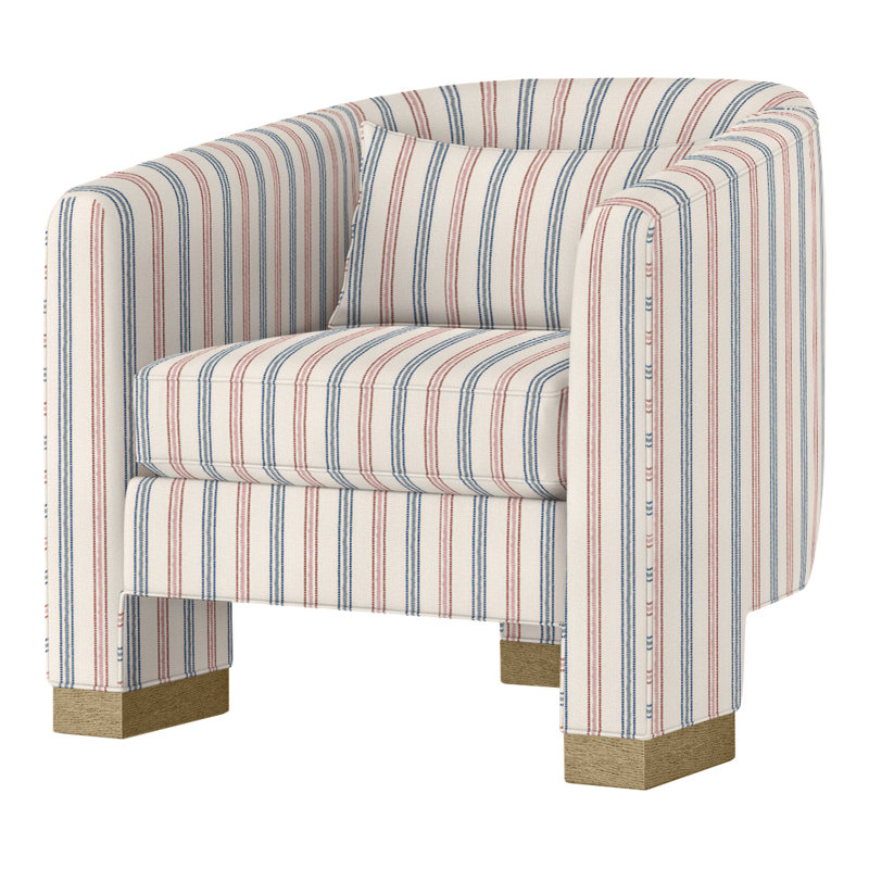 Admiral Slipcovered Barrel Chair, Perigold Atando Harbour, Dune