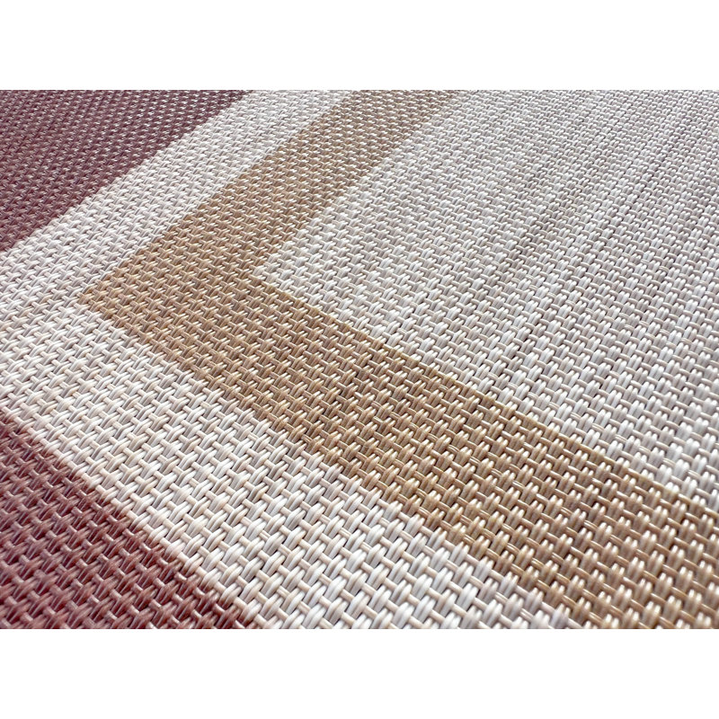 Casahola Virdiana Sedona Woven Vinyl Home Kitchen Mat Waterproof Area Rug for Indoor/Outdoor, Rectangle 2' x 3'11"