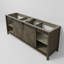 Meuble-lavabo double l 84 po x P 22 po Marsyas-580390158