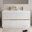 Meuble-lavabo autoportant avec lavabo, meuble de rangement avec tiroirs à fermeture en douceur, meuble-lavabo pour la maison