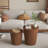 Round Coffee Table Set, Nesting Table Set Of 2, Nesting End Tables, Round Coffee Table With Storage For Living Room-106685876
