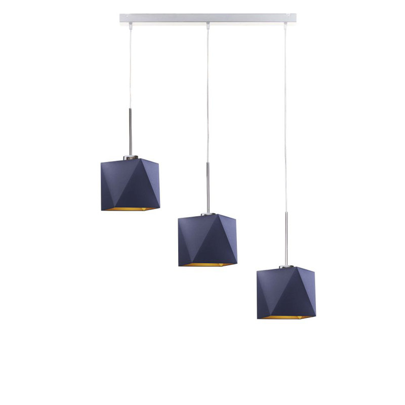 Hershel 3 - Light Kitchen Island Pendant, Navy