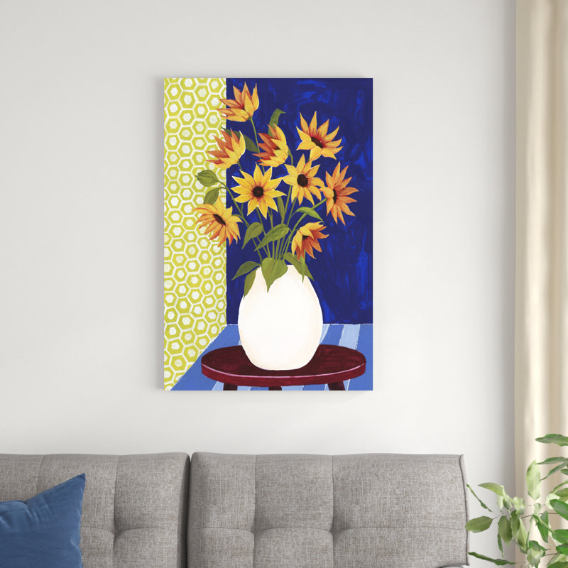 Fleurs pour le vendredi I, H 36 po x l 24 po x P 1,25 po