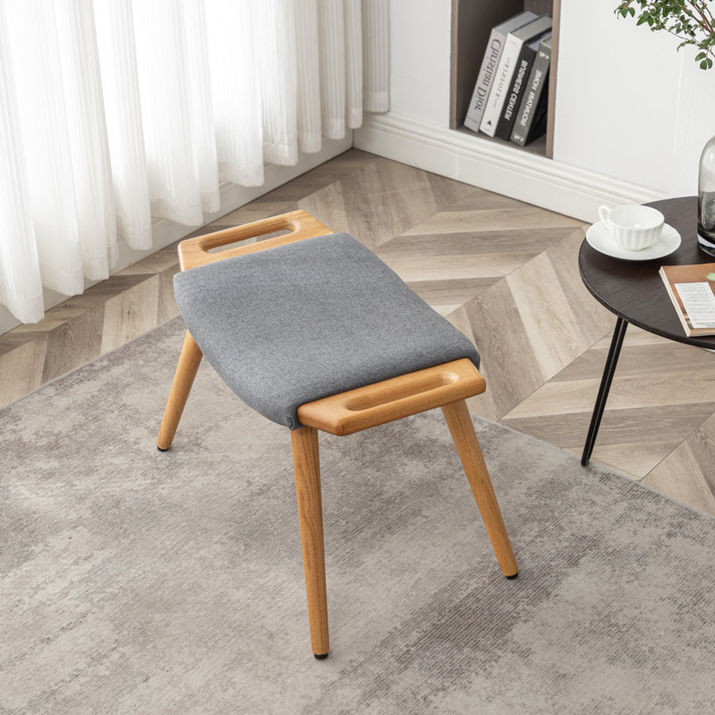 Janaesha Upholstered Ottoman, Gray
