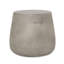 Table d'appoint grise avec style - Béton léger, forme de tambour, sans assemblage, 19 x 19 x 15,89, 19 po x 19 po x 15,89 po