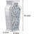 Tall Crushed Diamond Floor Vase, Large Silver Mirror Vase For Living Room Decor, Modern Crystal Accent Vase For Dried Flowers And Home Decoration-2001336293