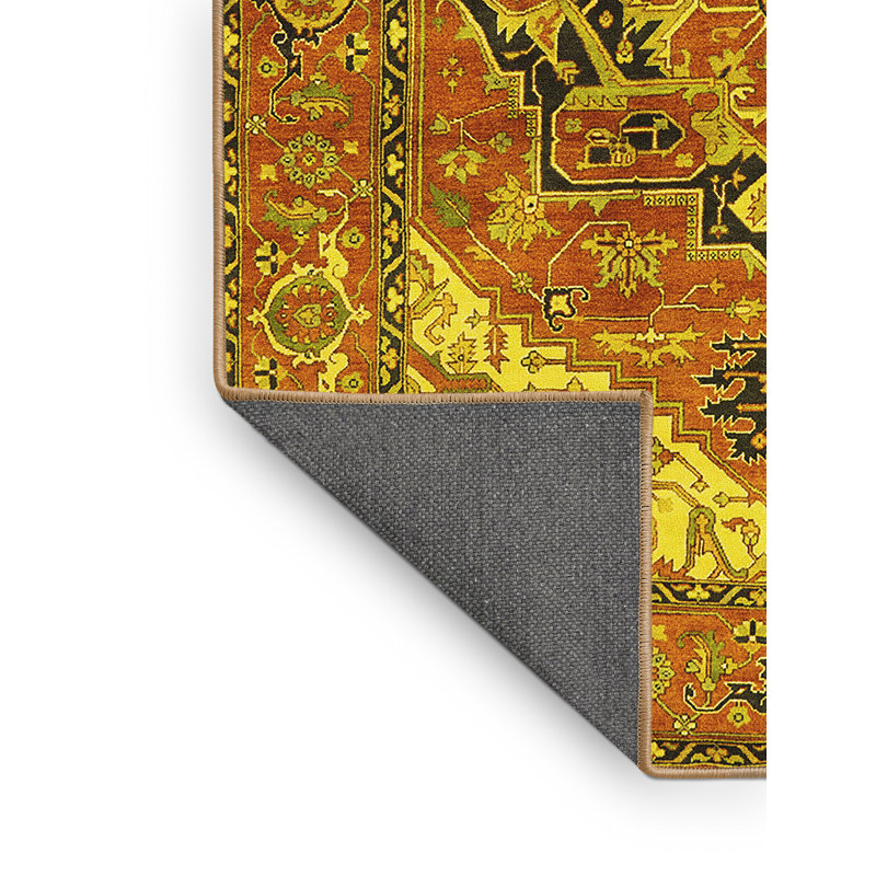 Tapis jaunes modernes Mid-Century 2639