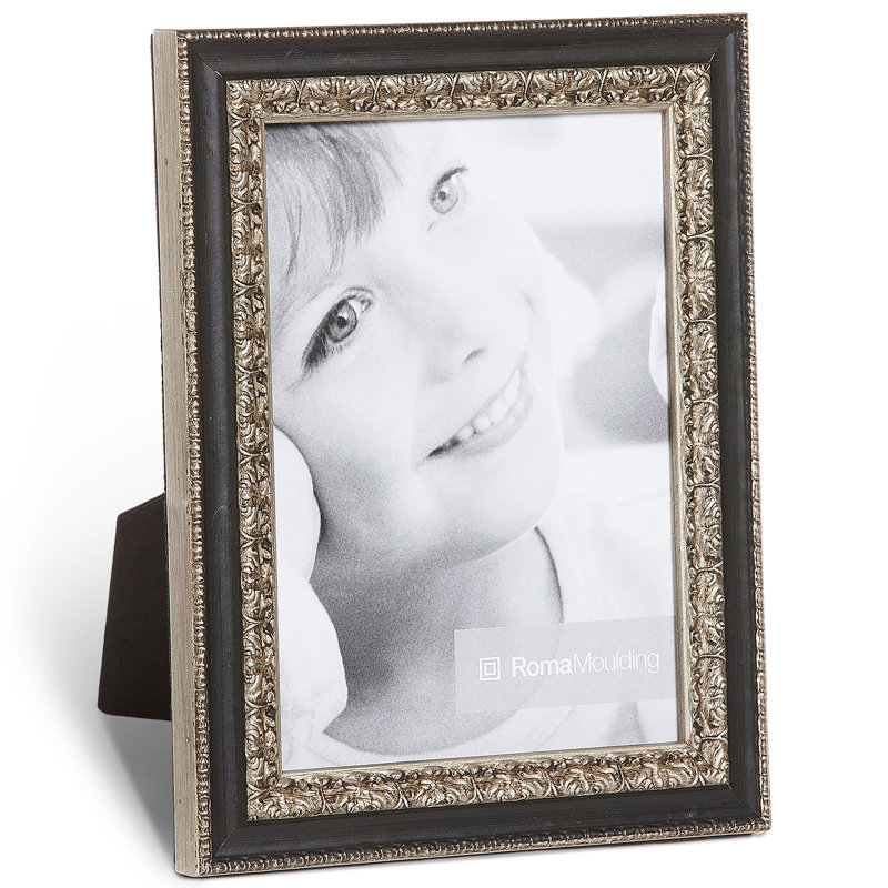 Cadre photo Ruvo, Argent/Noir, 4 po x 6 po