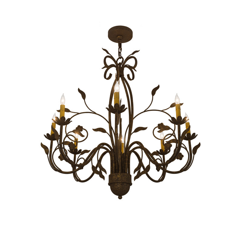 Lustre empire 8 lumières de style bougie Tott and Eling