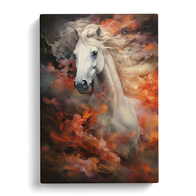 Horse Art Informel Art No.2 - Wrapped Canvas, 60cm H x 40cm W x 3cm D