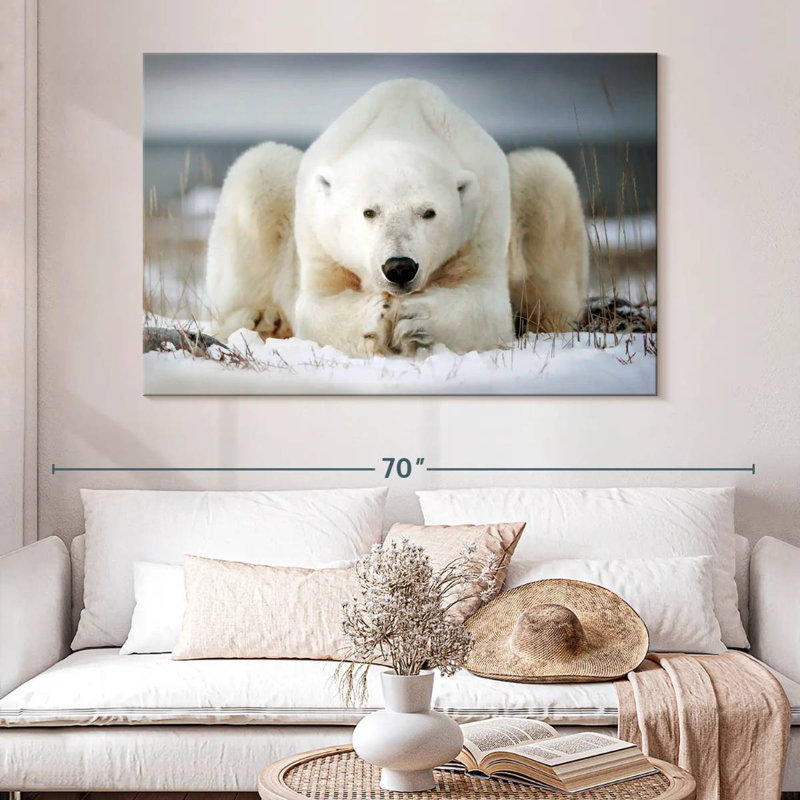 Yoga Polar Bear, 34" H x 51" W