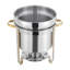 11 Quarts Stainless Steel Oval Soup Chafer Warmer 