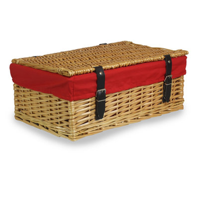 Wicker Packaging Hamper Basket with Lining