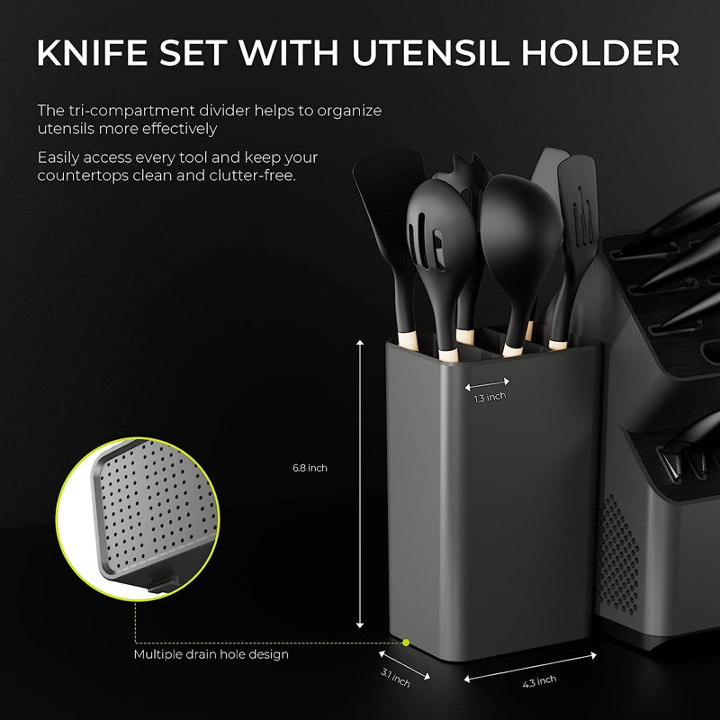 Ensemble de couteaux 21 pièces en acier inoxydable Qxxsj