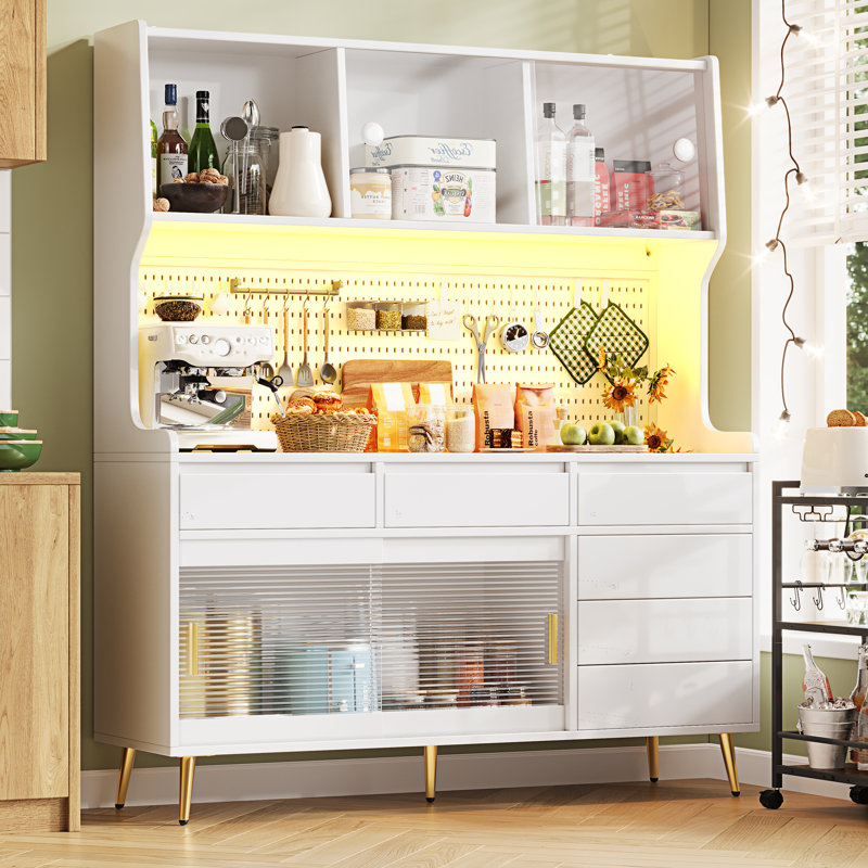 171cm Kitchen Pantry, White