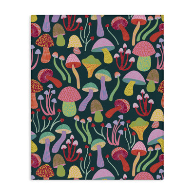 Magical Times Mushrooms Canvas Wall Art by Caroline Alfreds
