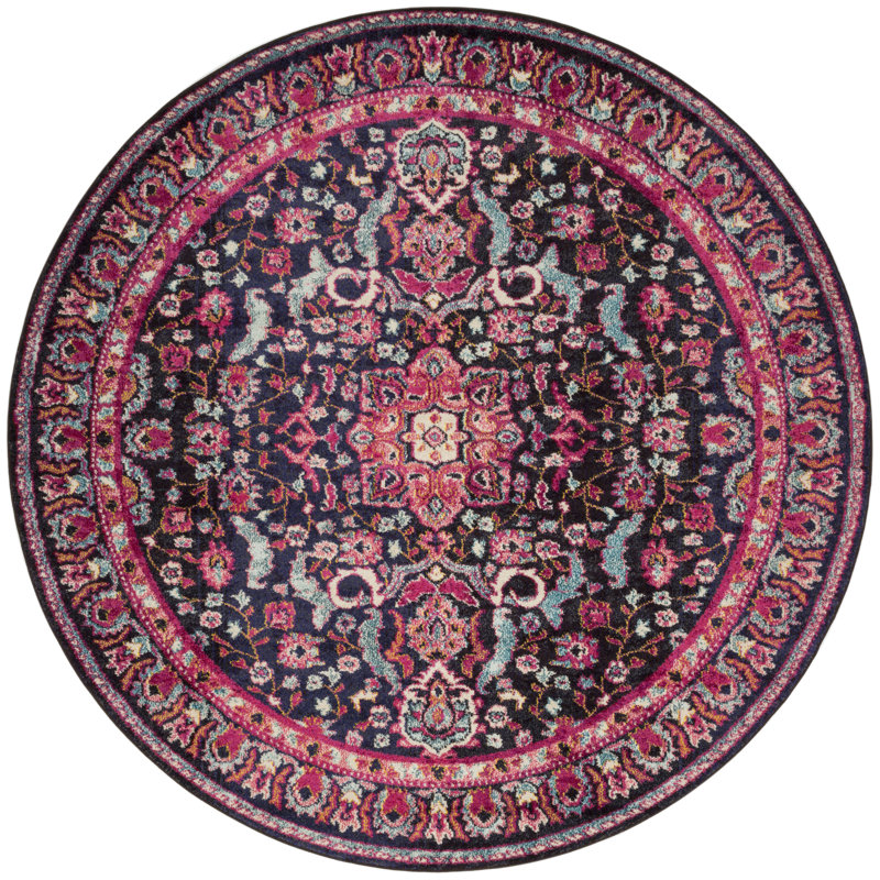 Lorenz Oriental Indoor Rug, Round 8'