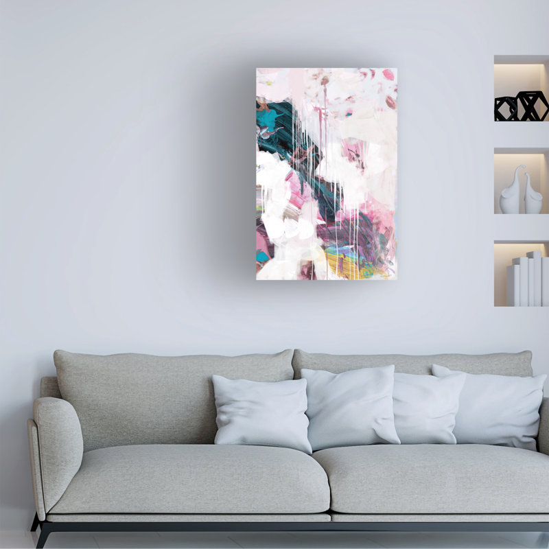 " Wrapped Canvas Wall Art - Dan Hobday 'Statement' Wall Art For Living Room, Bedroom, Or Office Décor - 30x47 "
