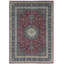 Hand-Knotted High-Quality Wine and Navy Area Rug