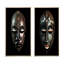 2 pièces sur toile - Masque africain traditionnel vietnamien-379585572-379585593