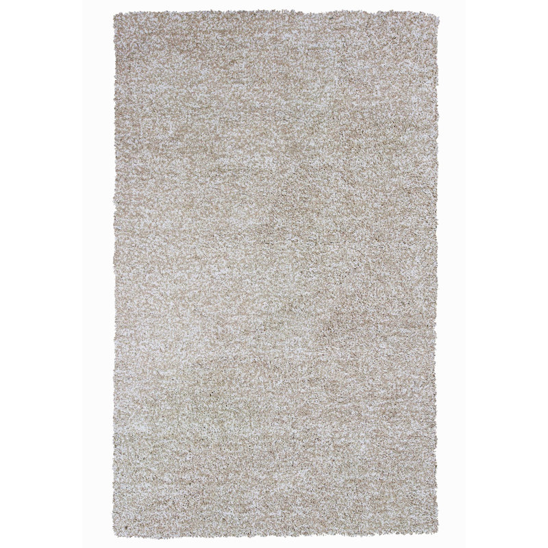 Tapis d'intérieur à poil long ivoire Heather, Rectangle 5 pi x 7 pi