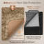 Solid Colour Machine Tufted Tye Dye Cream Shag Area Rug-2066830864