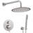 HGN 12 Inches Bathroom Rain Shower Combo Set Wall Mounted Rainfall with Tub Spout-107487030