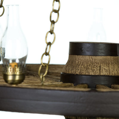 Merrick 11 - Light Dimmable Wagon Wheel Chandelier