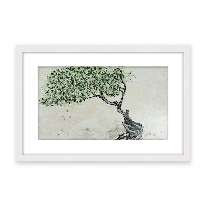 Nature Inspired "Fleeting Spring" Canvas Wall Art By , 30" H x 40" W, Black, Framed Matted Print