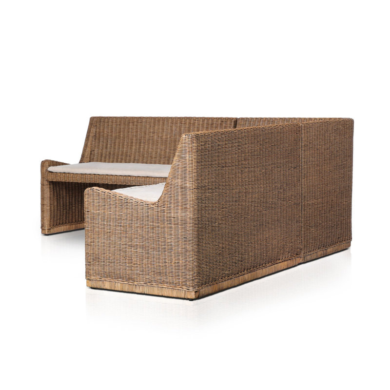 Senna L-Shape Dining Banquette, Right Hand Facing, 32.5" H x 83.25" W x 83.25" D