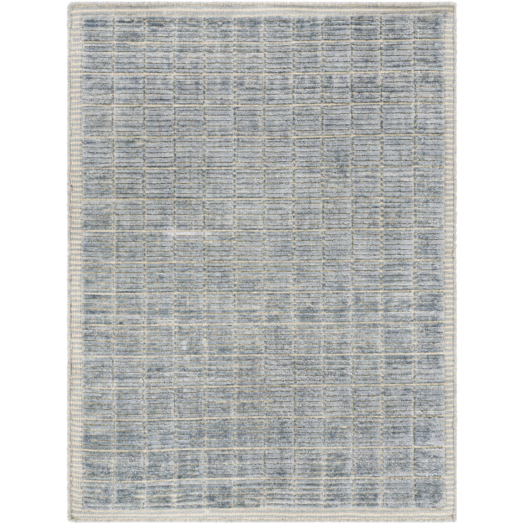 Tapis gris touffeté à la main Jacey