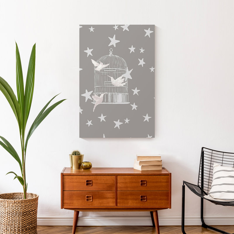 Cage sur toile, H 30 po x l 20 po x P 1,25 po