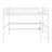 Metal Loft Bed With Power Outlet And LED Lighted, Space-Saving-1093811315