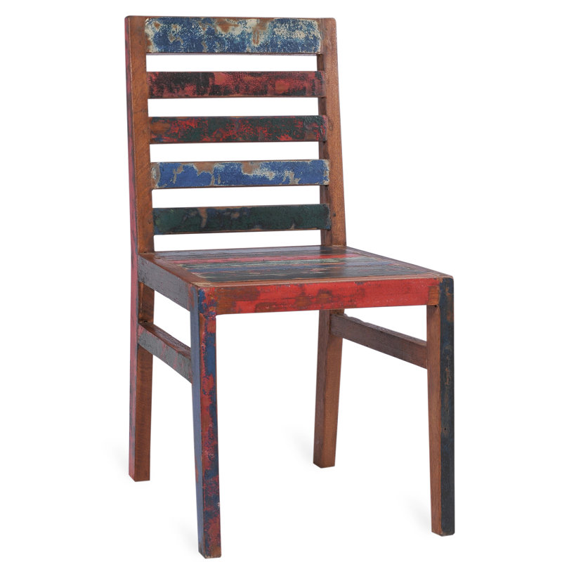 Chaise d'appoint en bois massif Lara