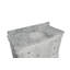 Ensemble de meuble-lavabo simple 48 po avec armoire blanche et comptoir en marbre de Carrare Twain-456950525-440454336