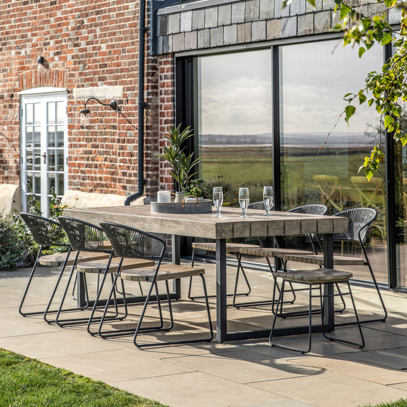 Goodfield Rectangular Outdoor Dining Table , 235cm cm W 24cm cm D