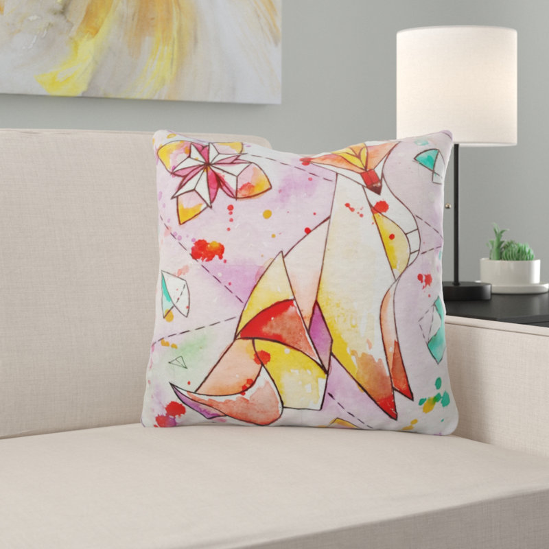 Outdoor Reversible Throw Pillow, Microsuede, Indoor