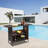 Breinne Rectangular Wicker/Rattan Outdoor Bar Table